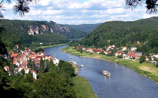 Stadt Wehlen und Dorf Wehlen